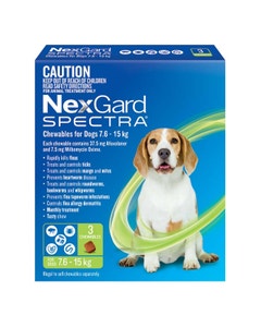 NexGard Spectra for Dogs 7.6 - 15kg